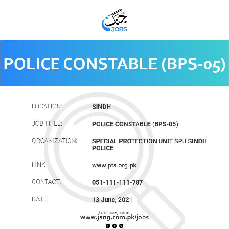 Police Constable (BPS-05)