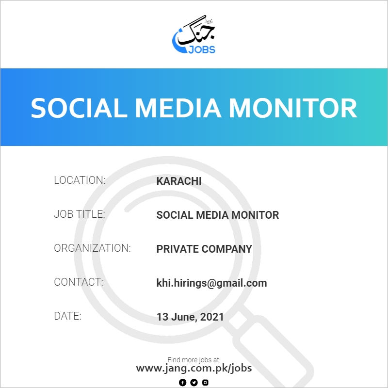 Social Media Monitor