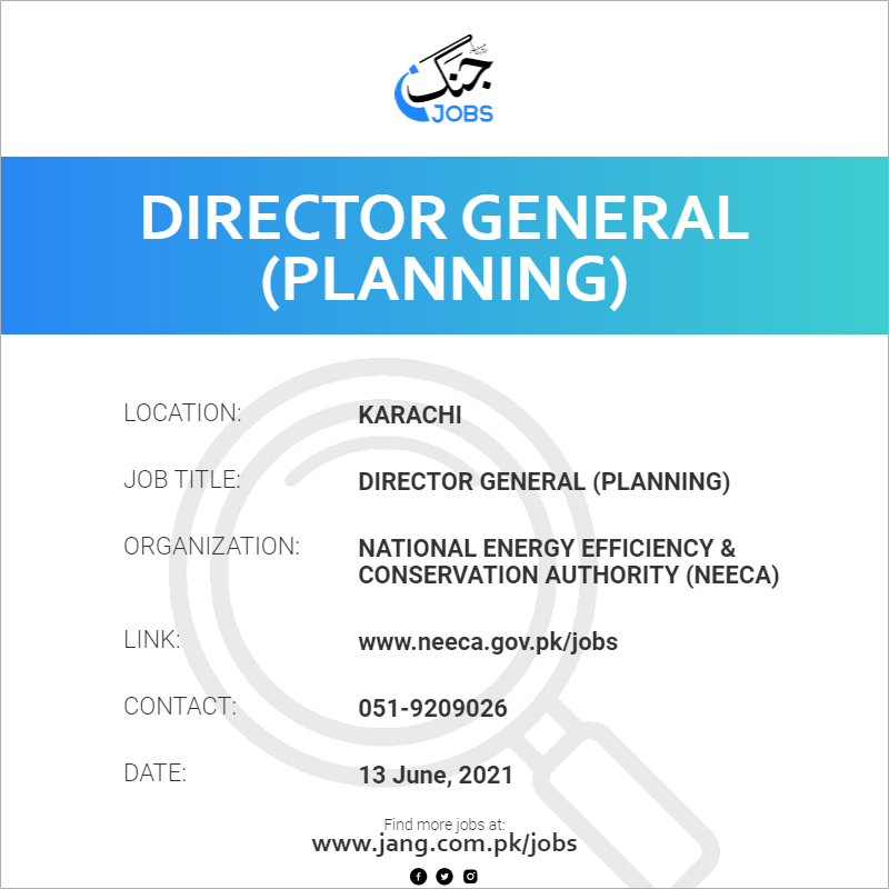 Director General (Planning)
