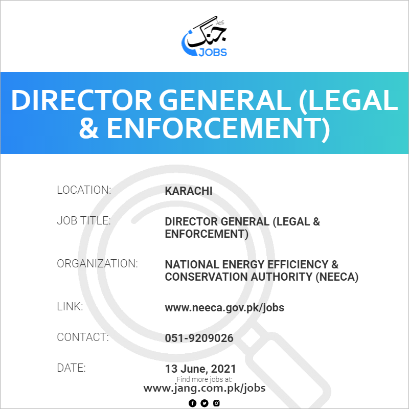 Director General (Legal & Enforcement)