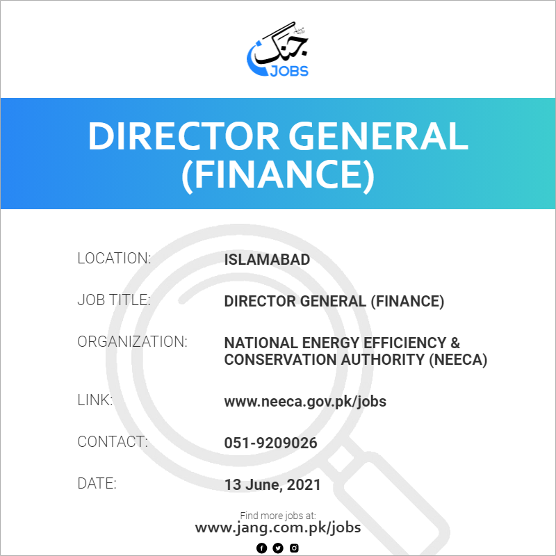 Director General (Finance)