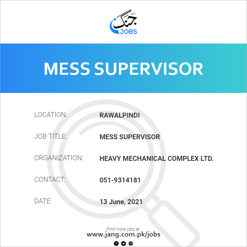 Mess Supervisor
