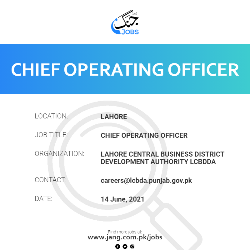 Chief Operating Officer 