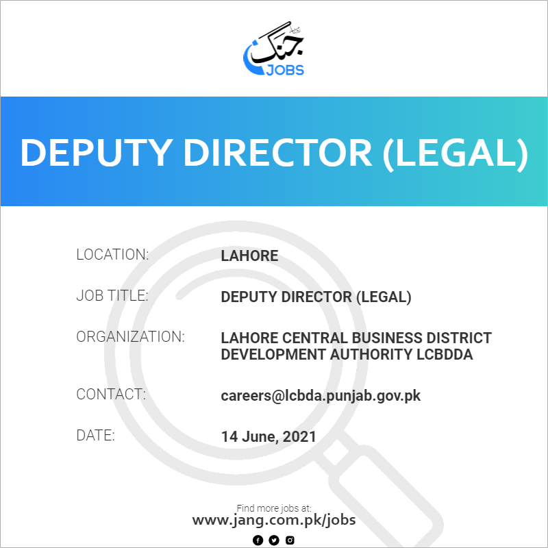 Deputy Director (Legal)
