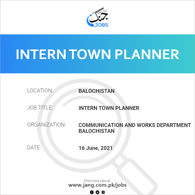 Intern Town Planner