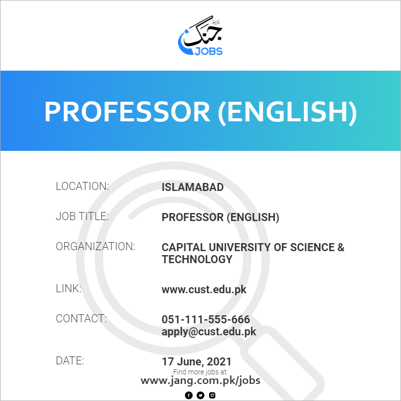 Professor (English)