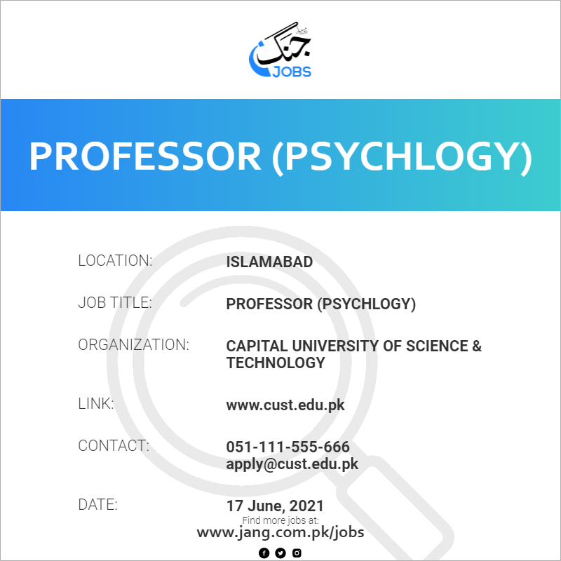 Professor (Psychlogy) 