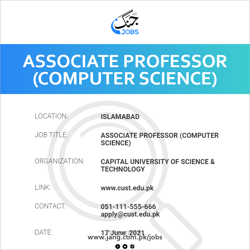 Associate Professor (Computer Science)