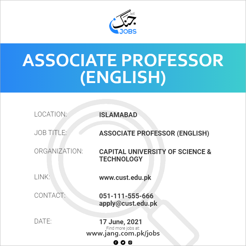 Associate Professor (English)