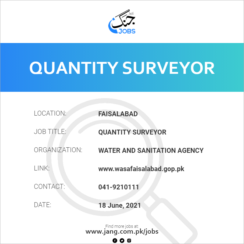 Quantity Surveyor