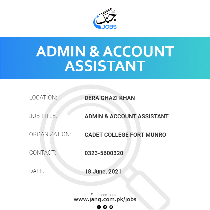 Admin & Account Assistant
