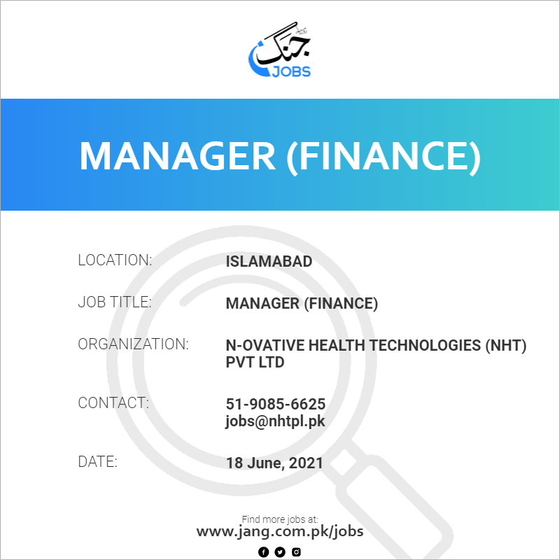 Manager (Finance)