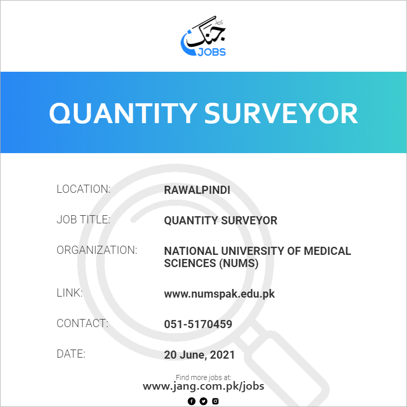 Quantity Surveyor 