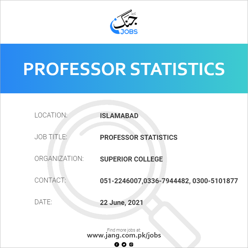 Professor Statistics