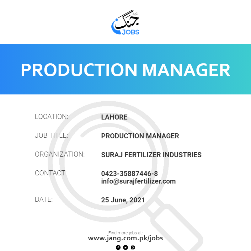 Production Manager
