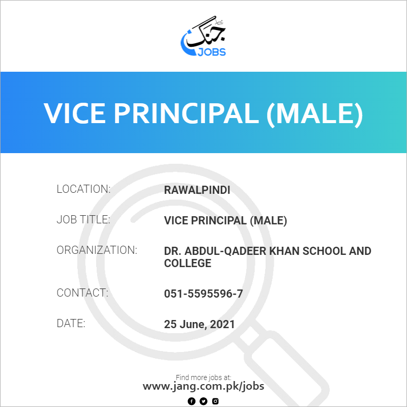 Vice Principal (Male)
