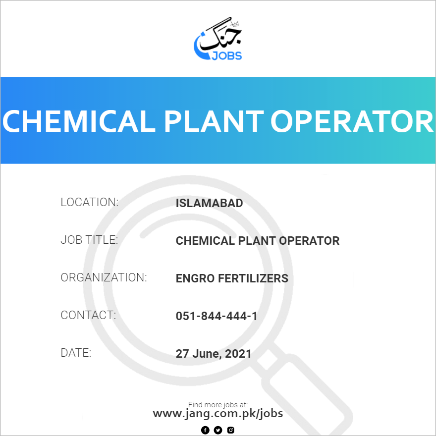 Chemical Plant Operator