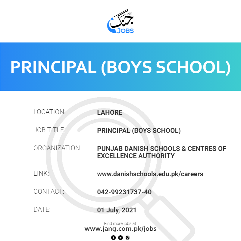Principal (Boys School)