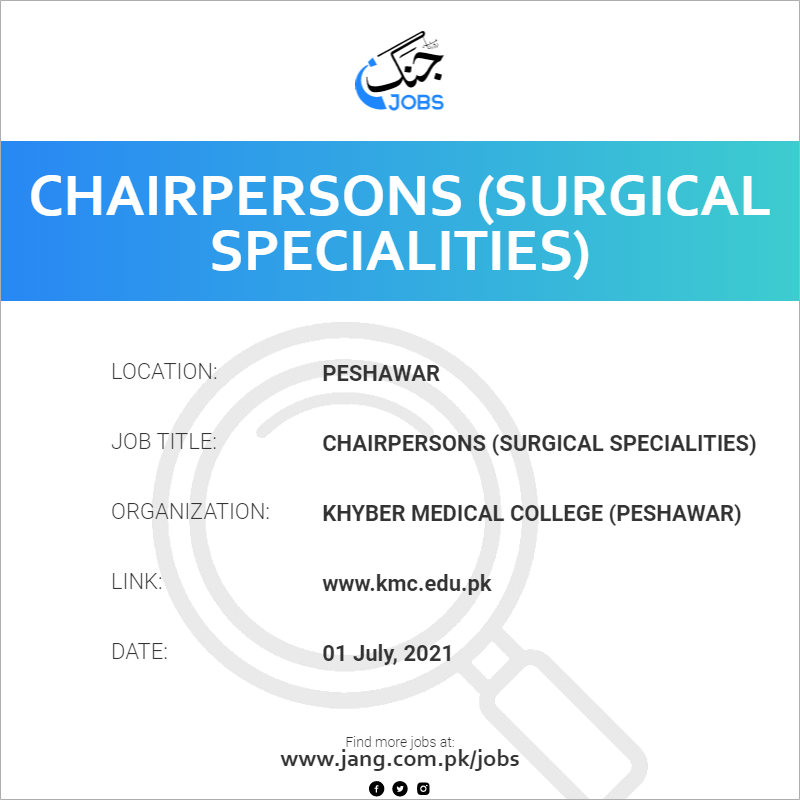 Chairpersons (Surgical Specialities)