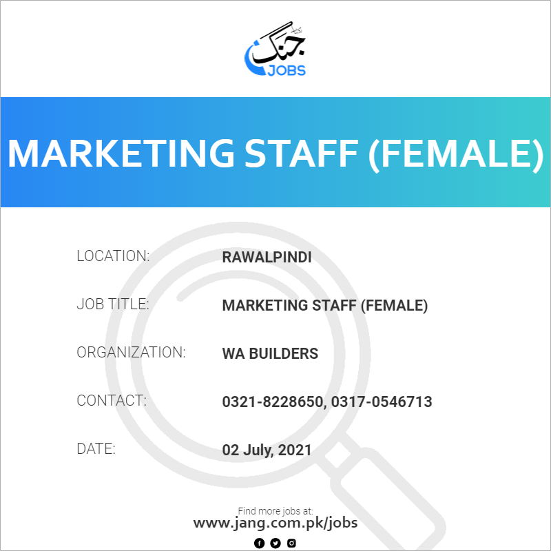 Marketing Staff (Female)