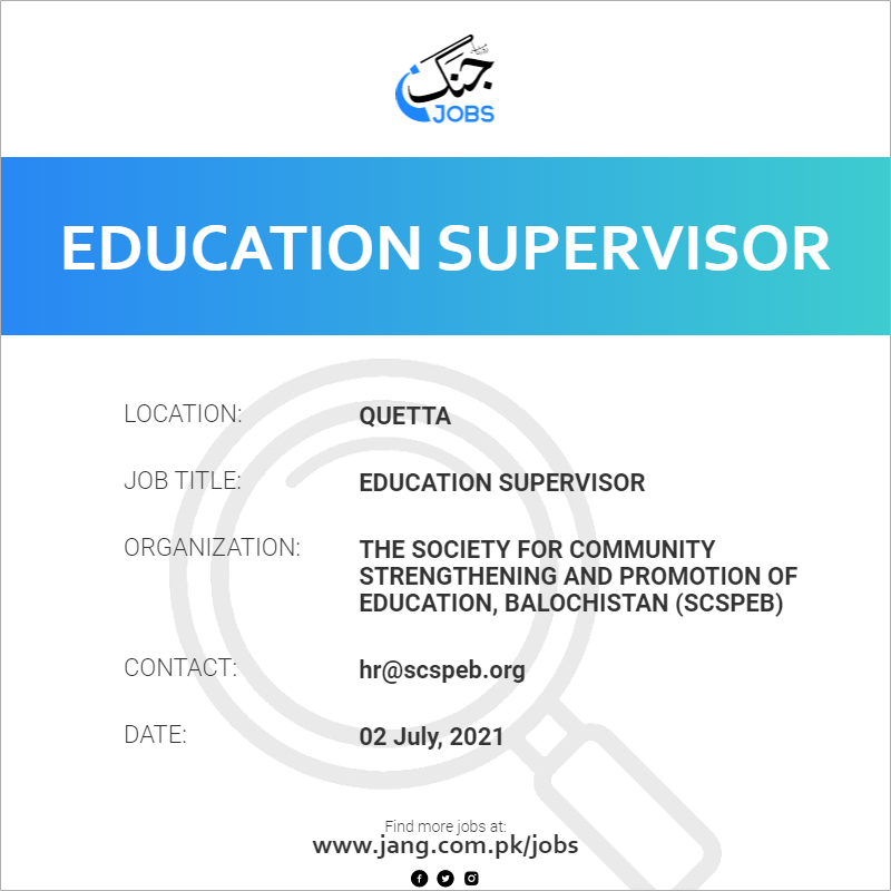 Education Supervisor 