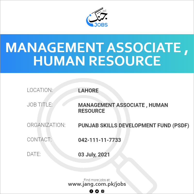 Management Associate , Human Resource