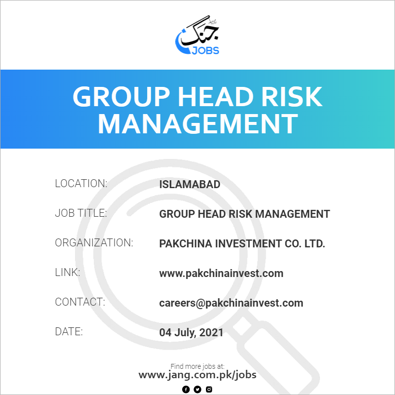 Group Head Risk Management