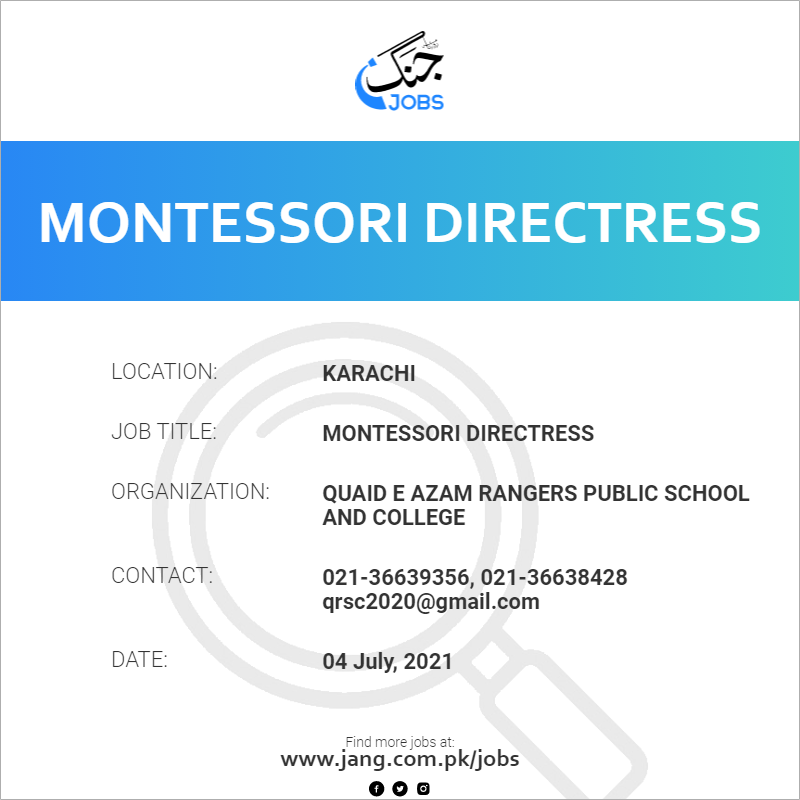 Montessori Directress