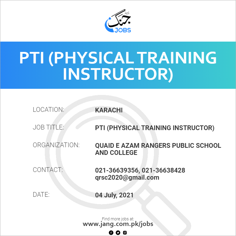 PTI (Physical Training Instructor)