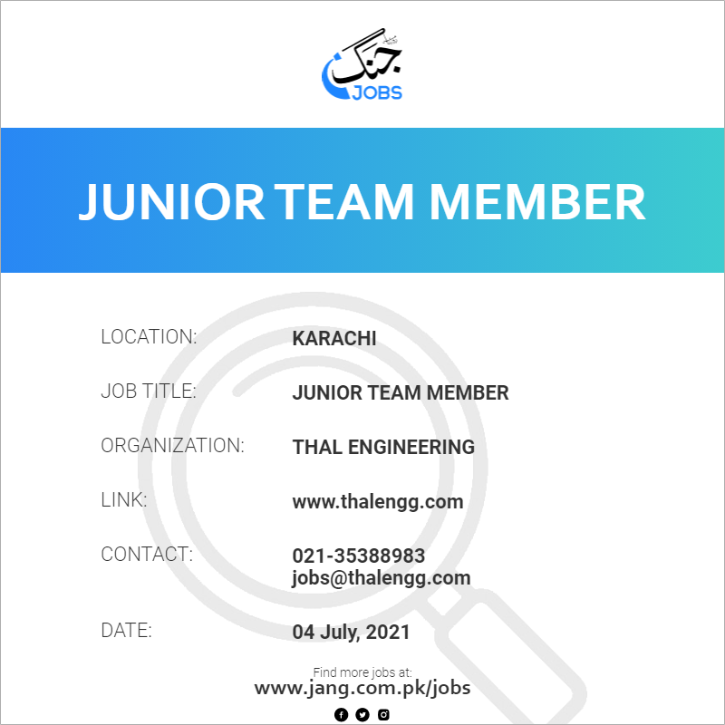 Junior Team Member