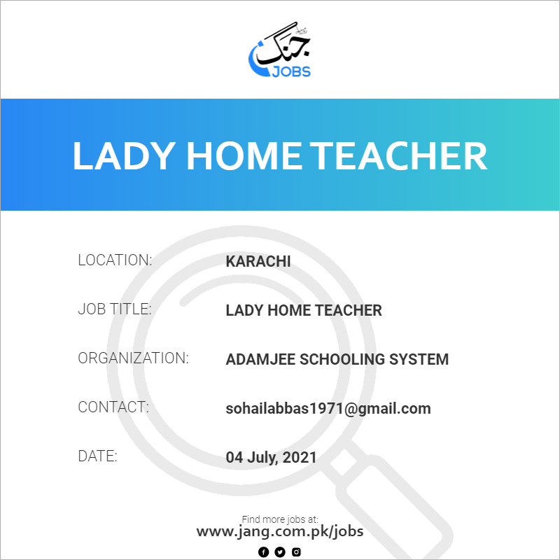Lady Home Teacher
