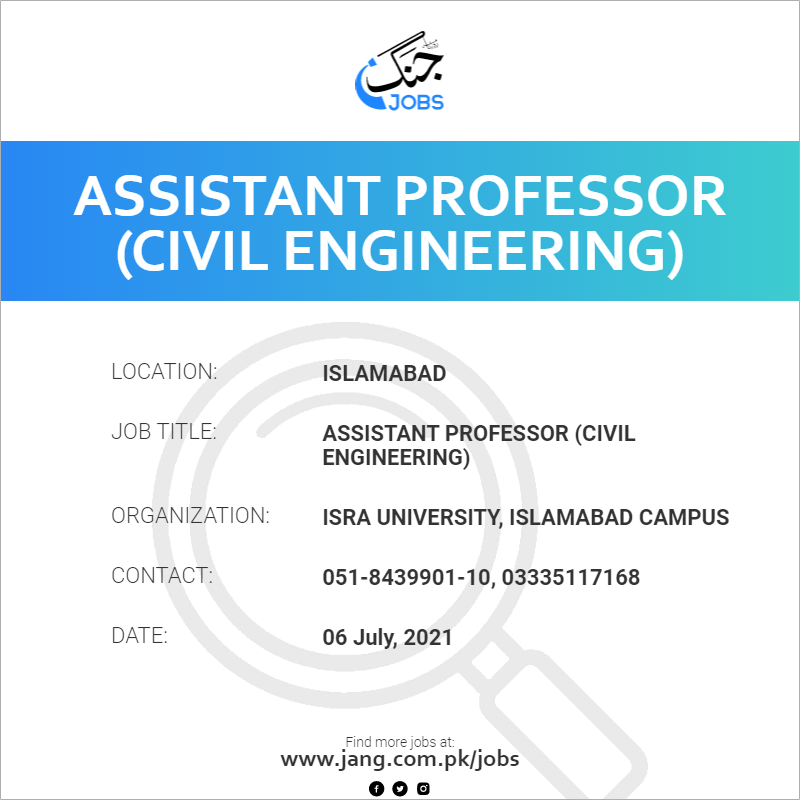 Assistant Professor (Civil Engineering)