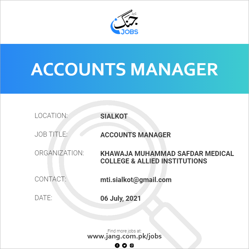 Accounts Manager