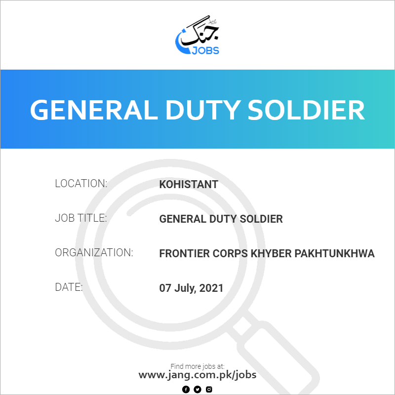 General  Duty Soldier