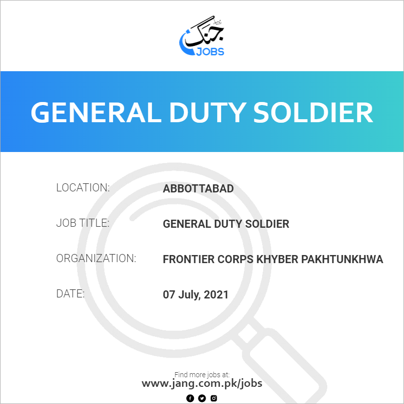 General Duty Soldier