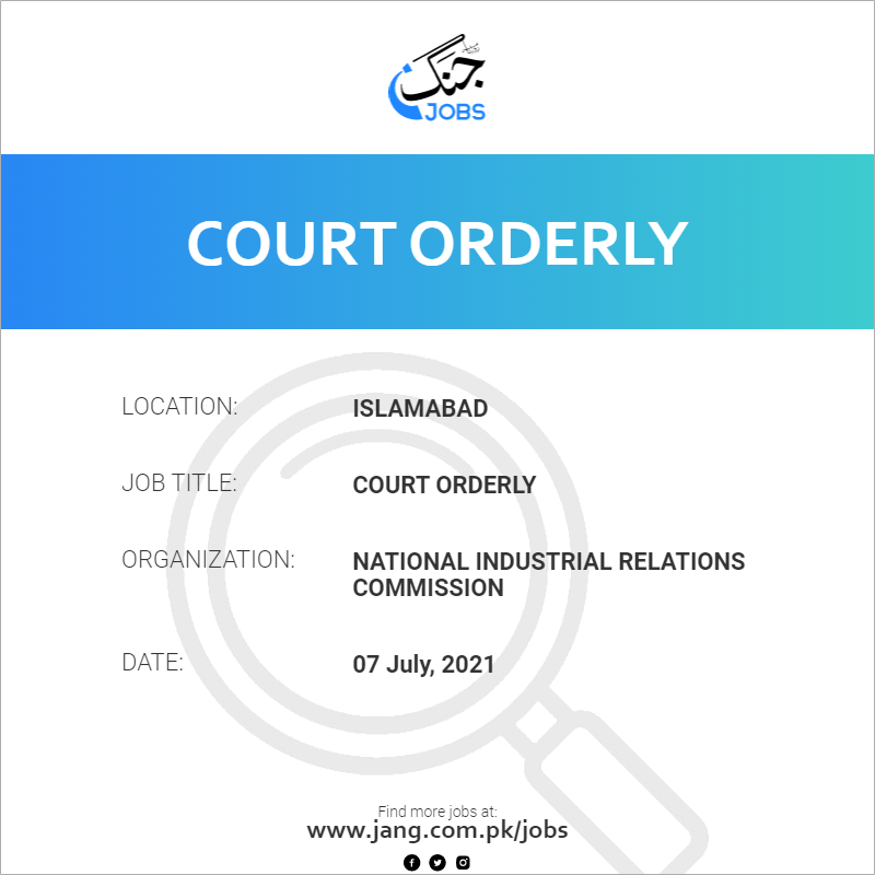 Court Orderly
