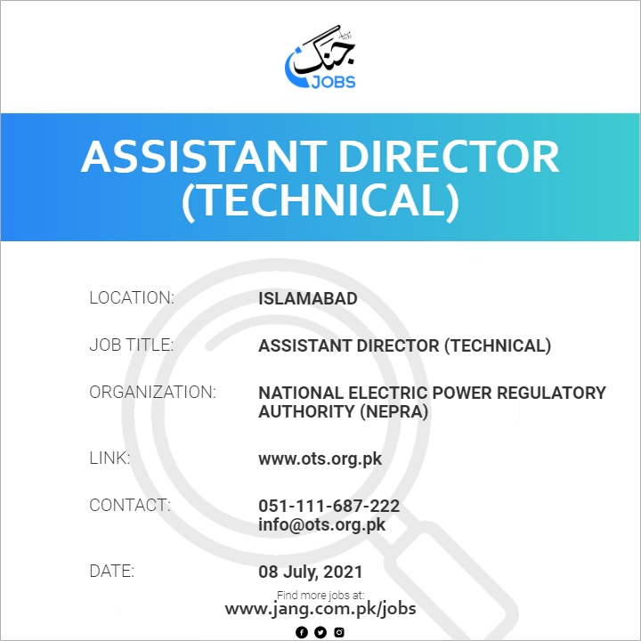 Assistant Director (Technical)