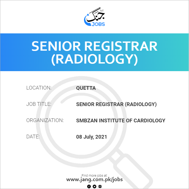 Senior Registrar (Radiology)