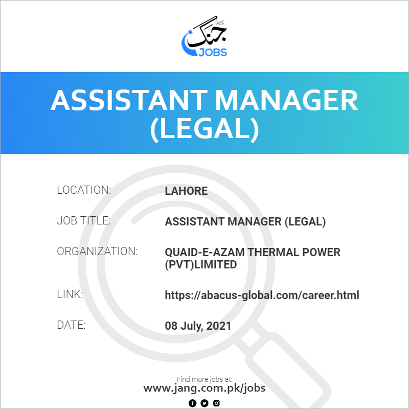 Assistant Manager (Legal)