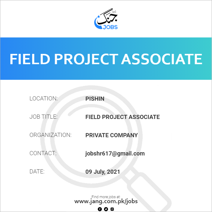 Field Project Associate