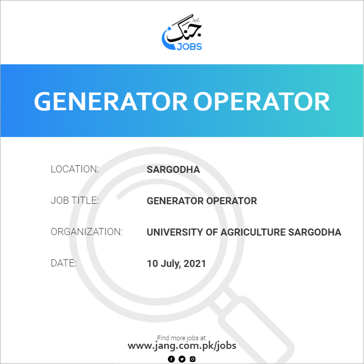 Generator Operator