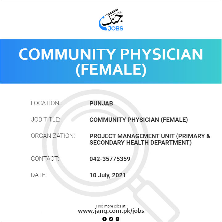 Community Physician (Female)