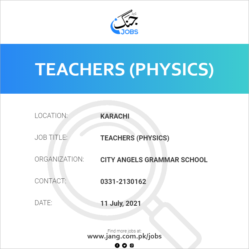 Teachers (Physics) 