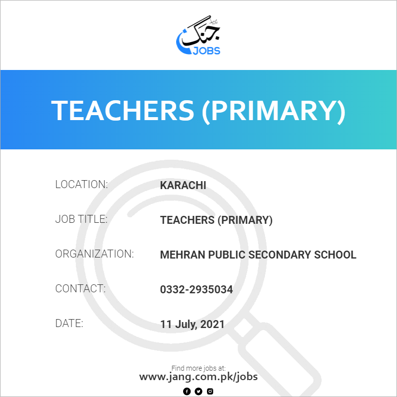 Teachers (Primary) 