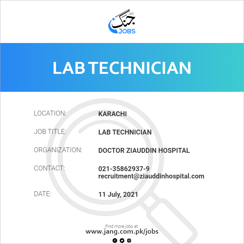 Lab Technician 