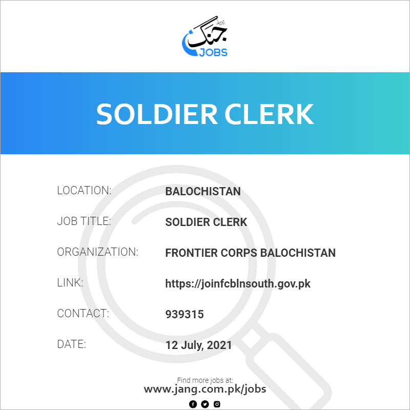 Soldier Clerk