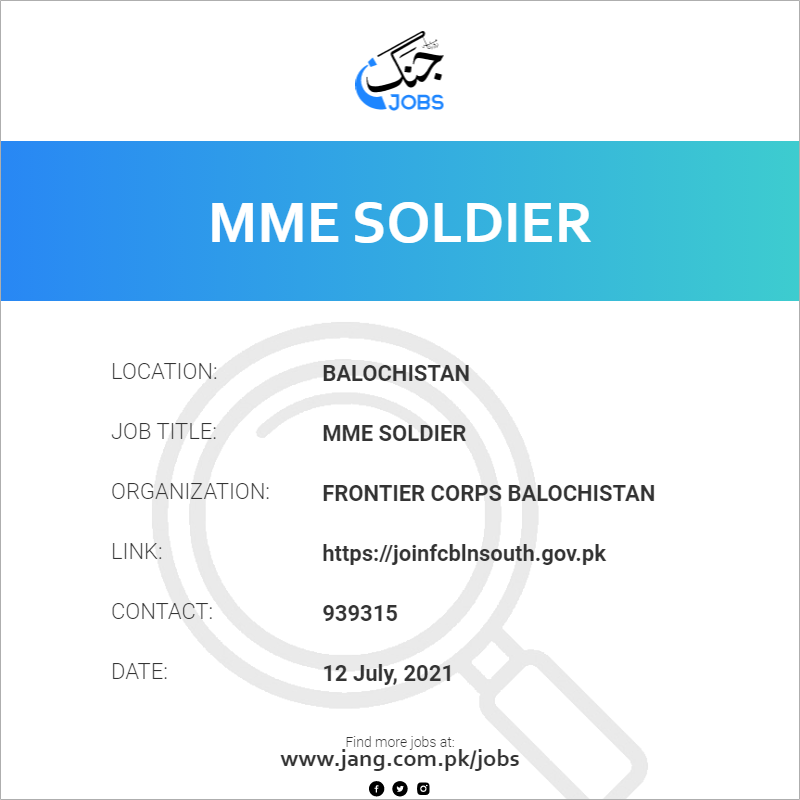 MME Soldier