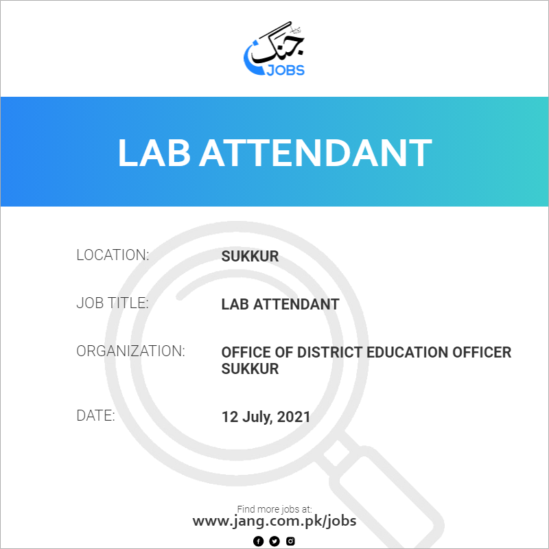 Lab Attendant 