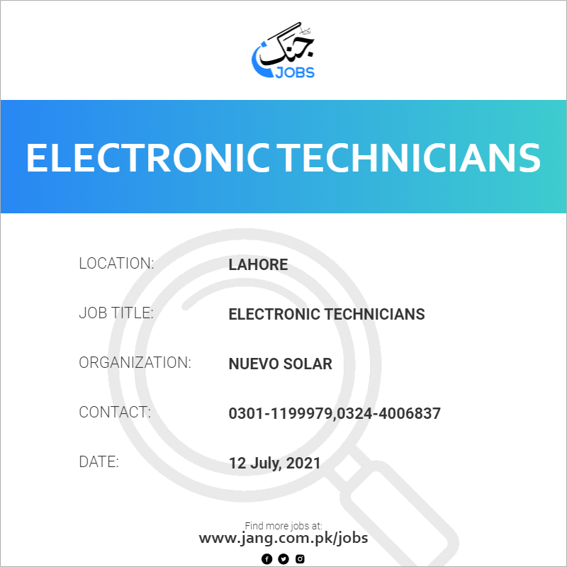 Electronic Technicians 