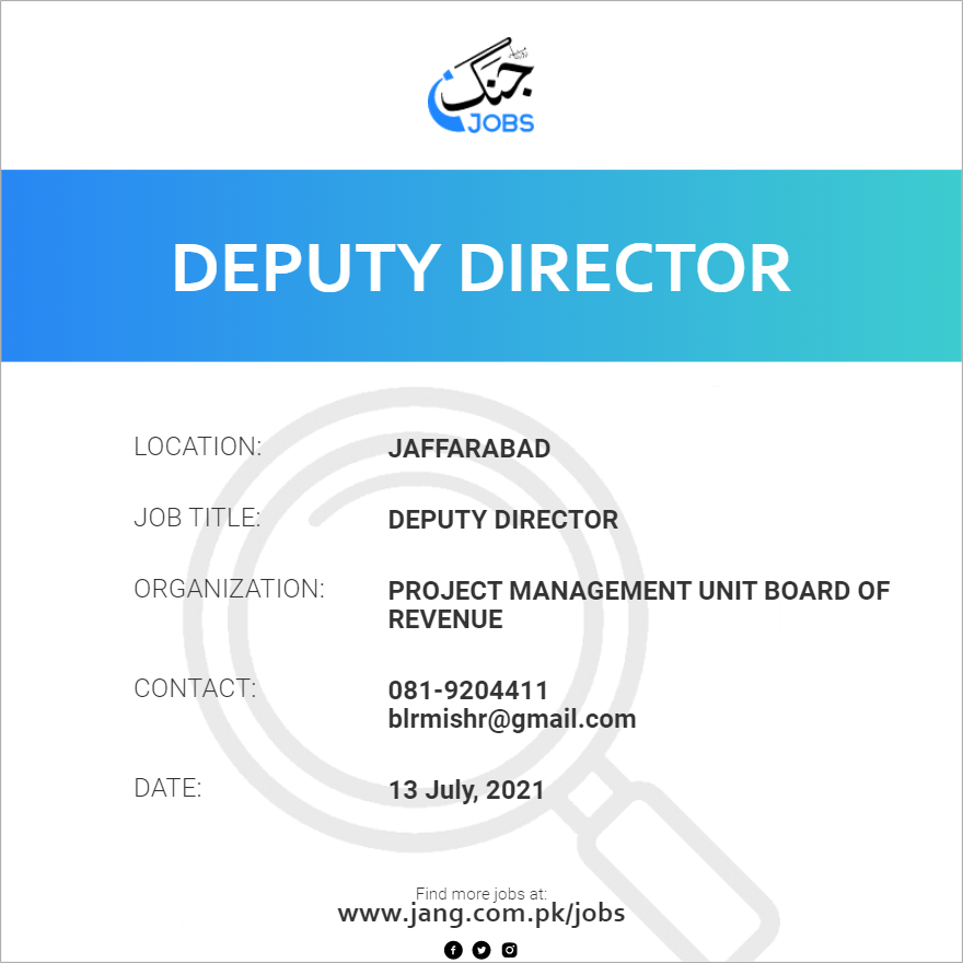 Deputy Director